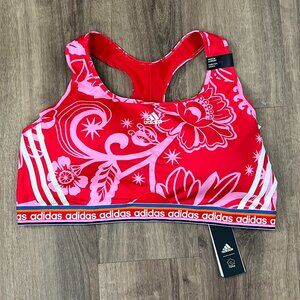 NWT FARM Rio Medium Support Sports Bra Women's Plus Size 4X Adidas Collaboration